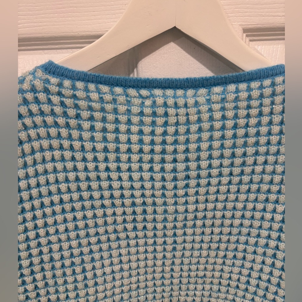 Line & Dot Warm Your Heart Cardigan, Size L, blue - Picture 7 of 7
